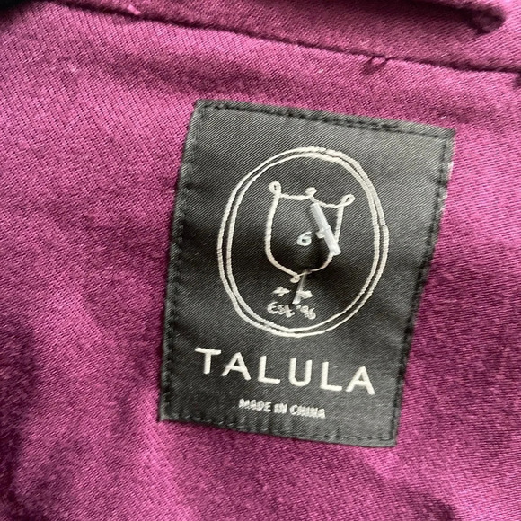 Talula Aritzia lightweight rayon Kent open blazer Sz  6 - Picture 3 of 7